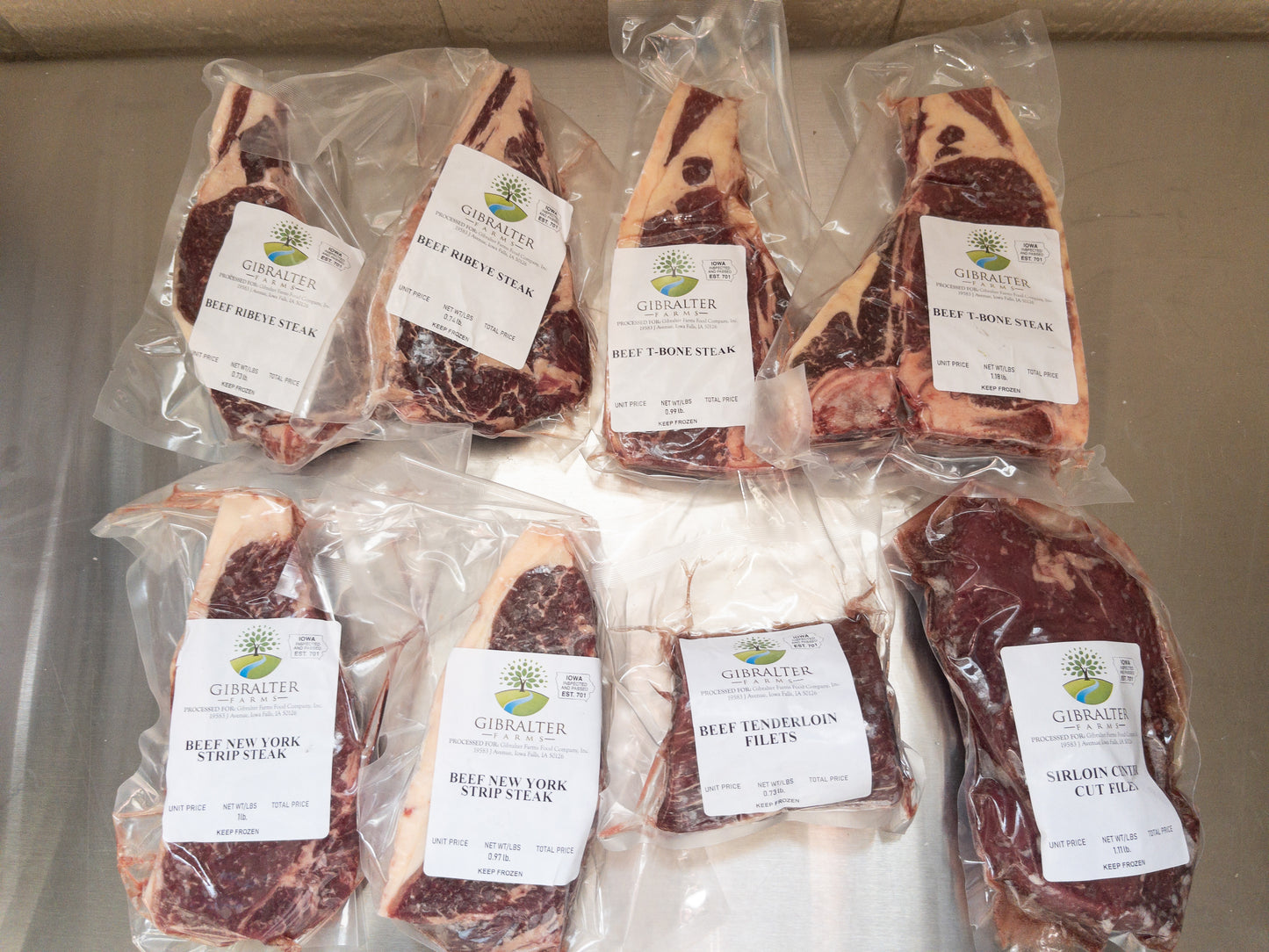 Gourmet Steak Bundle; Gibraltar Farms Beef
